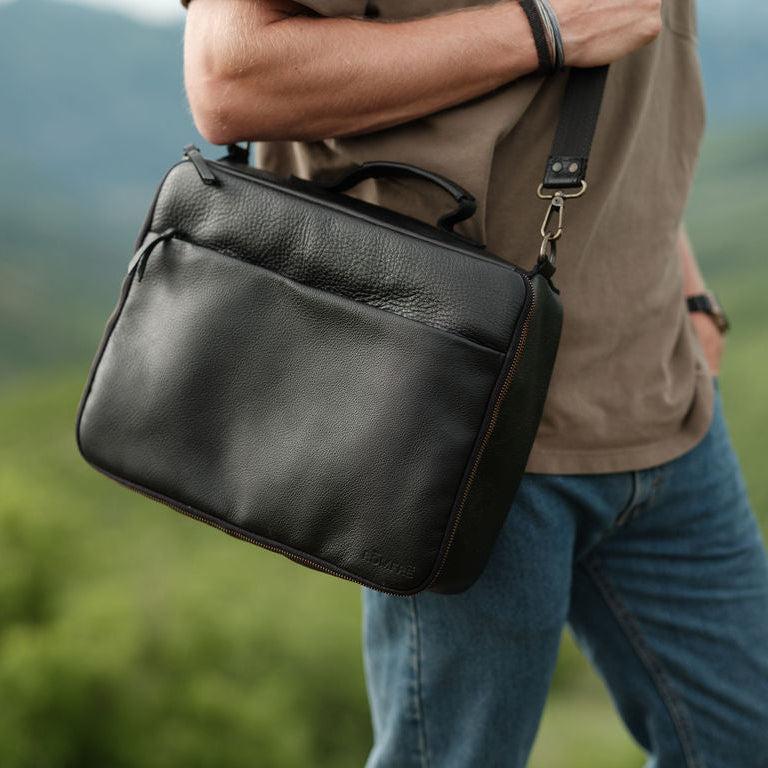 Kodiak Leather Kenai Leather CPAP Travel Bag