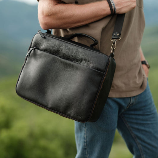 Kodiak Leather Kenai Leather CPAP Travel Bag