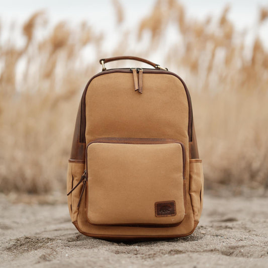 Kodiak Leather 25L Traveler Canvas Backpack