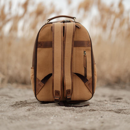 Kodiak Leather 25L Traveler Canvas Backpack