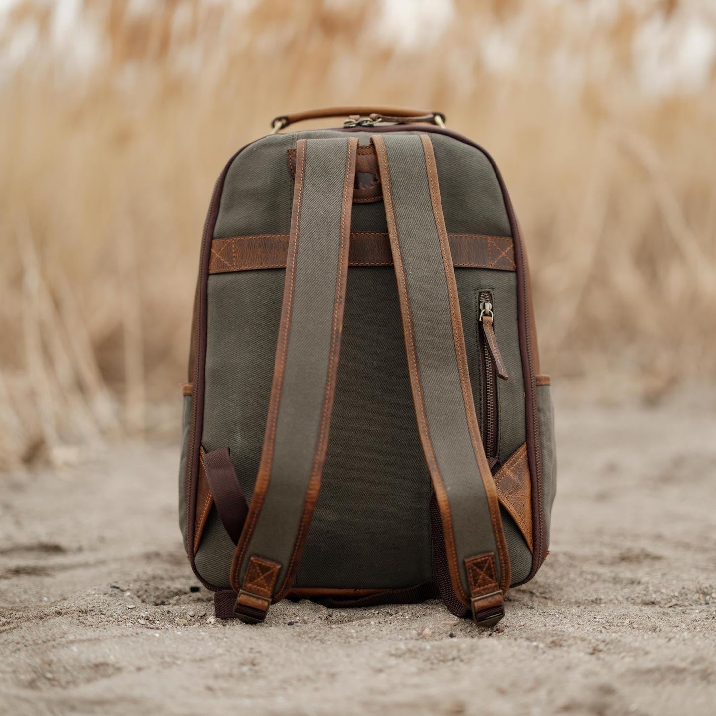 Kodiak Leather 25L Traveler Canvas Backpack