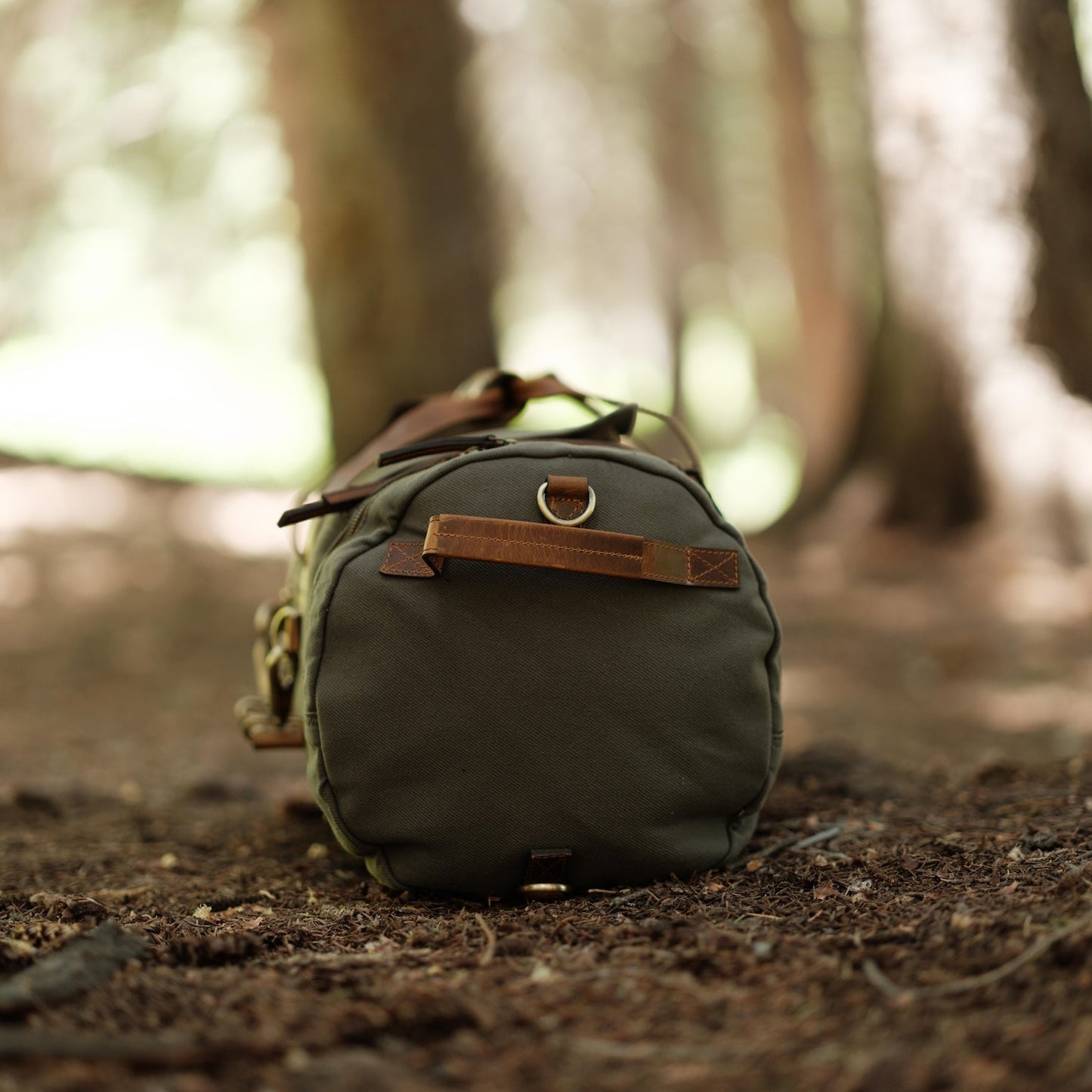 Kodiak Leather 55L Nomad Canvas Duffel