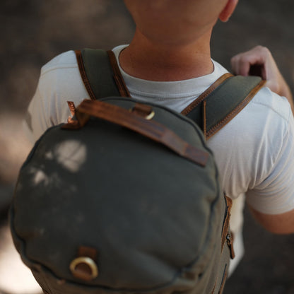 Kodiak Leather 55L Nomad Canvas Duffel