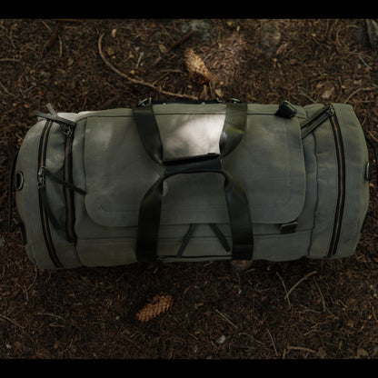 Kodiak Leather 55L Nomad Canvas Duffel
