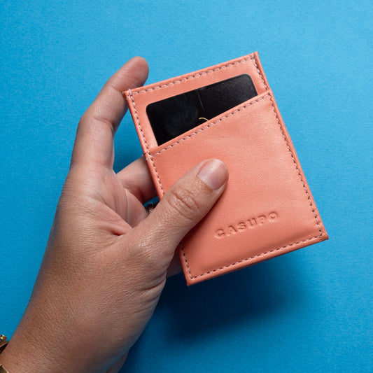 CASUPO Minimalist Wallet With RFID Protection - Pink