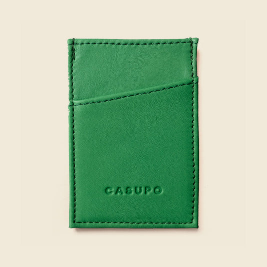 CASUPO Minimalist Wallet With RFID Protection - Green