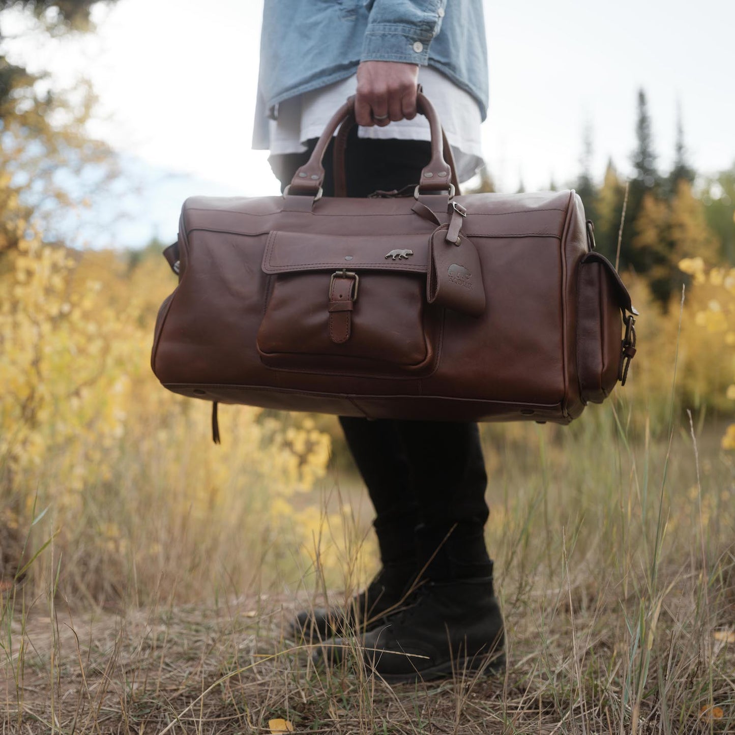 Kodiak Leather Yukon 60L Weekender Duffel