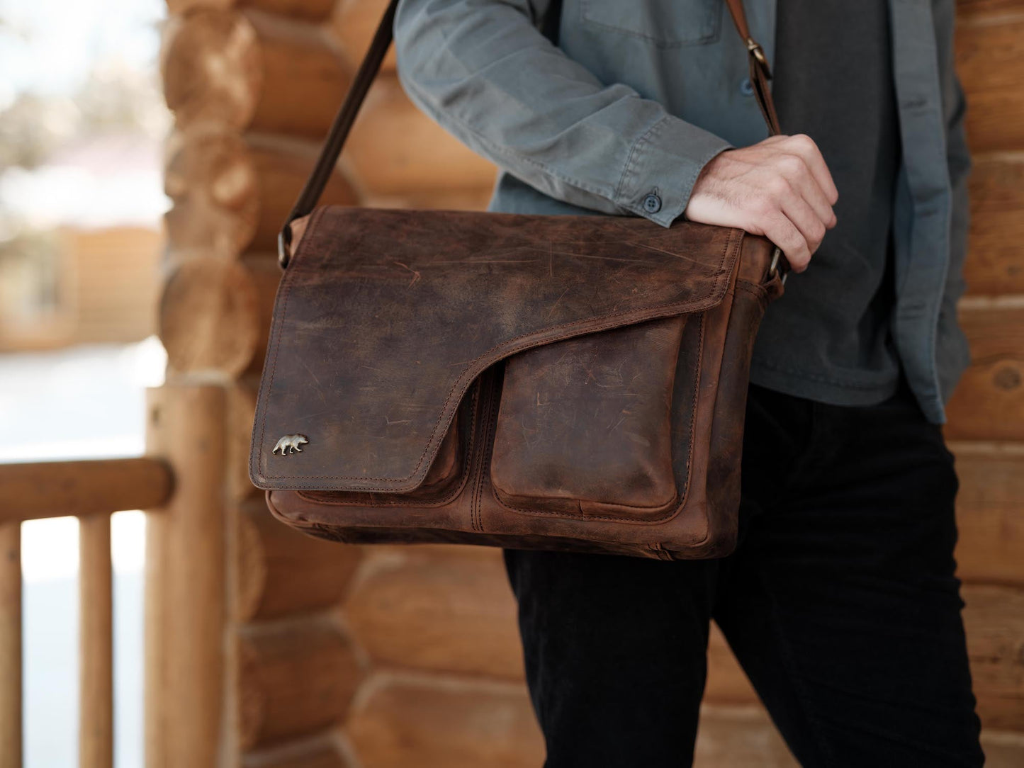 Kodiak Leather Yukon Leather Messenger (Limited Edition)