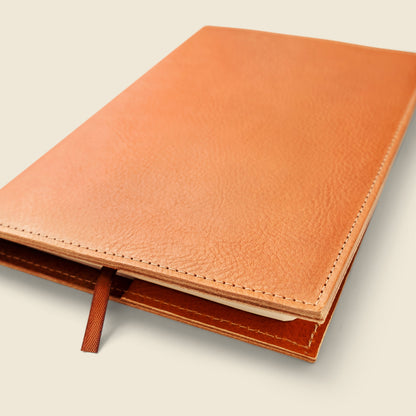 CASUPO Refillable A5 Leather Notebook Cover – Natural