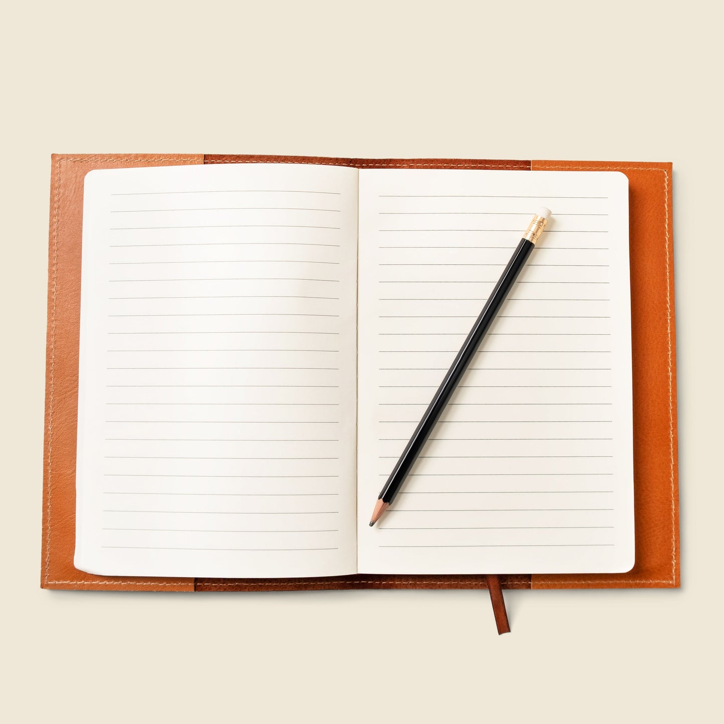 CASUPO Refillable A5 Leather Notebook Cover – Natural
