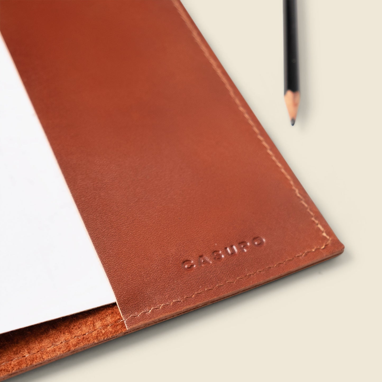 CASUPO Refillable A5 Leather Notebook Cover – Chocolate