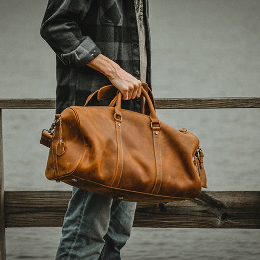 Steel Horse Leather The Dagny Weekender | Large Leather Duffle Bag
