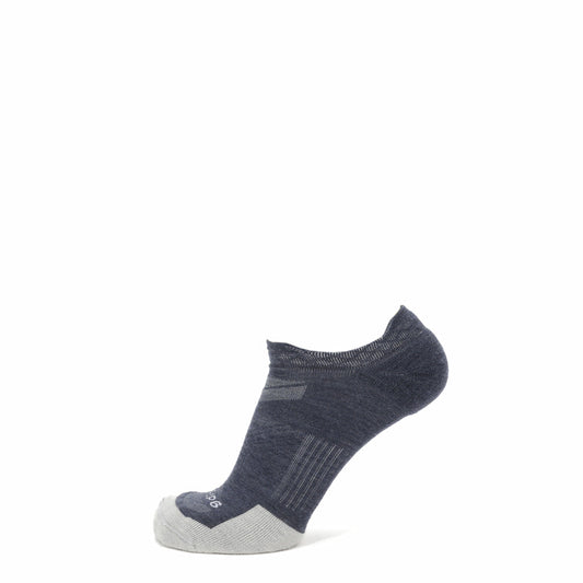 GRIP6 Denim - Run No Show Runweight Merino Wool Sock