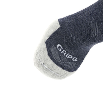 GRIP6 3 Pack Denim - Run No Show Runweight Merino Wool Sock