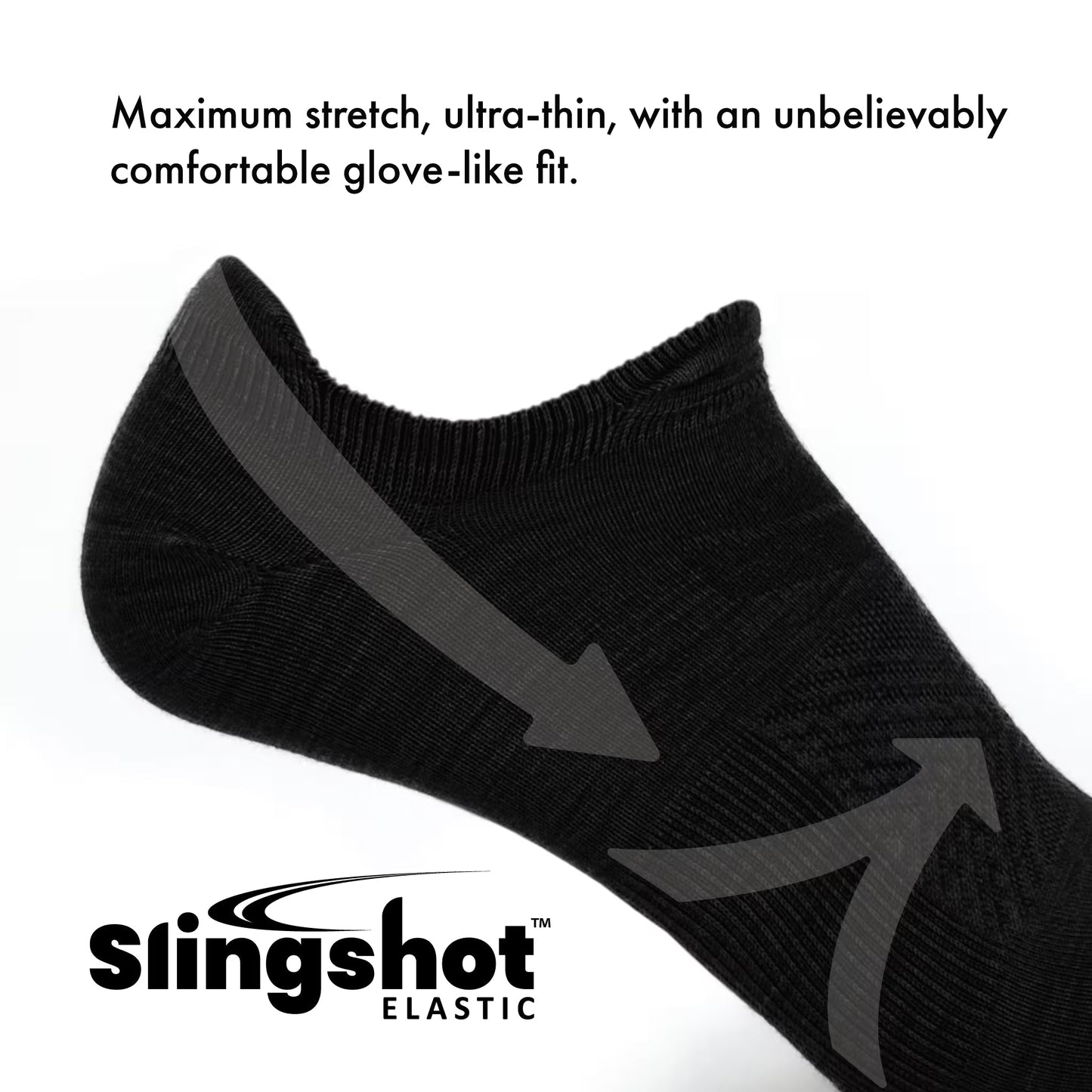 GRIP6 3 Pack Eclipse - Run No Show Ultralight Merino Wool Sock