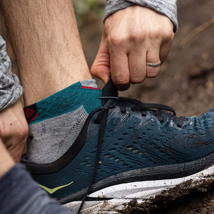 GRIP6 Emerald - Run Ankle Midweight Merino Wool Sock