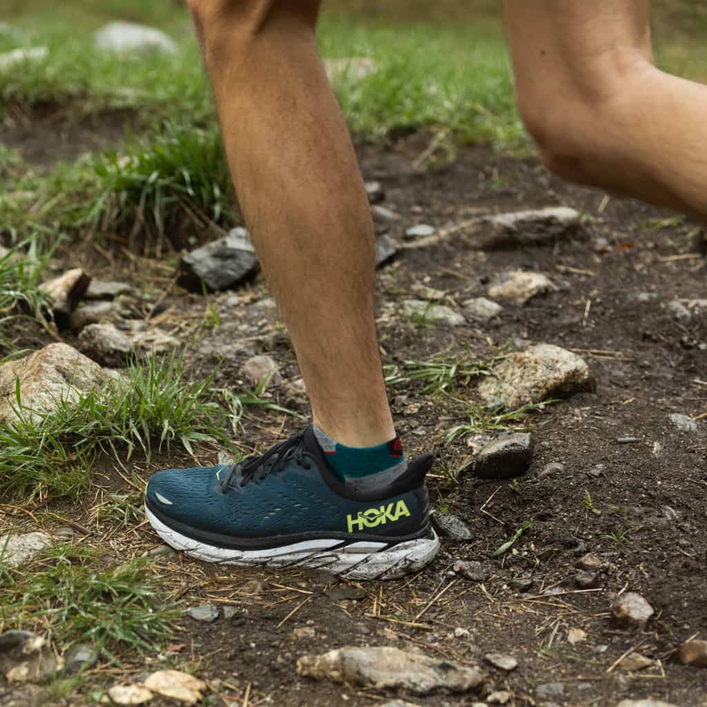 GRIP6 Emerald - Run Ankle Midweight Merino Wool Sock