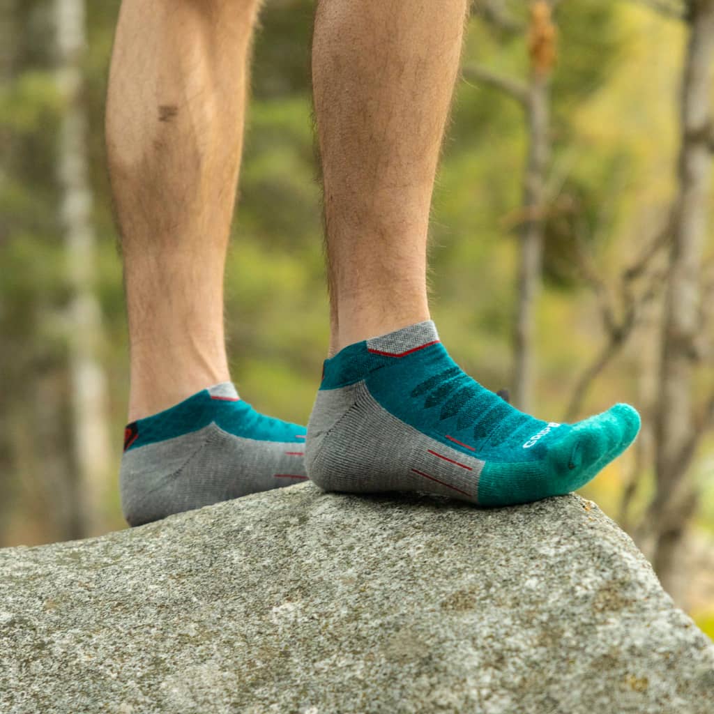 GRIP6 Emerald - Run Ankle Midweight Merino Wool Sock