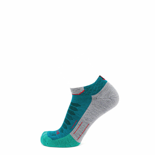 GRIP6 Emerald - Run Ankle Midweight Merino Wool Sock