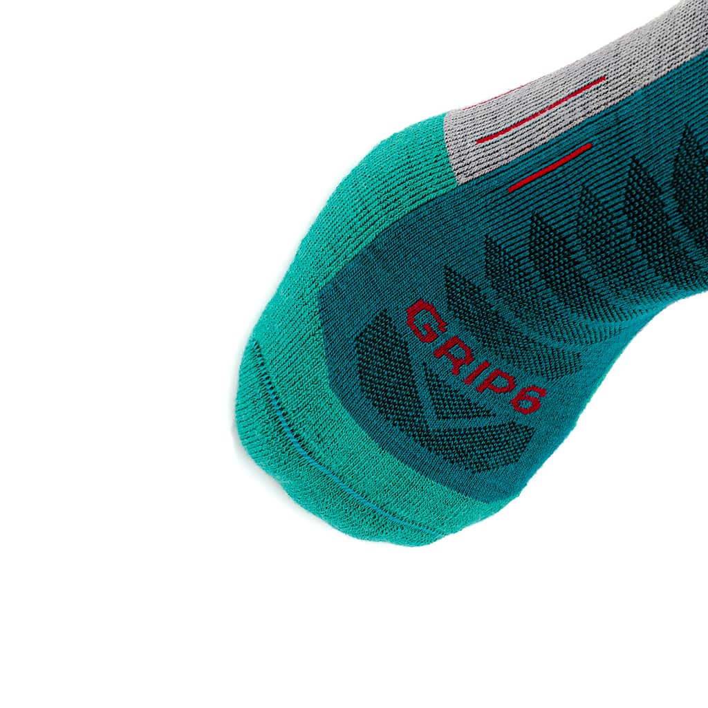 GRIP6 3 Pack Emerald - Run Ankle Midweight Merino Wool Sock