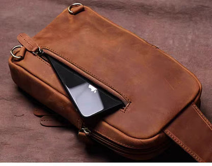Steel Horse Leather Erling Leather Sling Bag | Crossbody Leather Pack