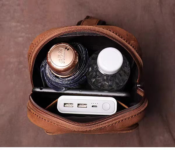 Steel Horse Leather Erling Leather Sling Bag | Crossbody Leather Pack