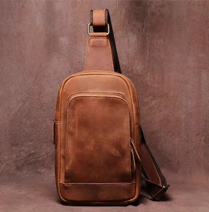 Steel Horse Leather Erling Leather Sling Bag | Crossbody Leather Pack