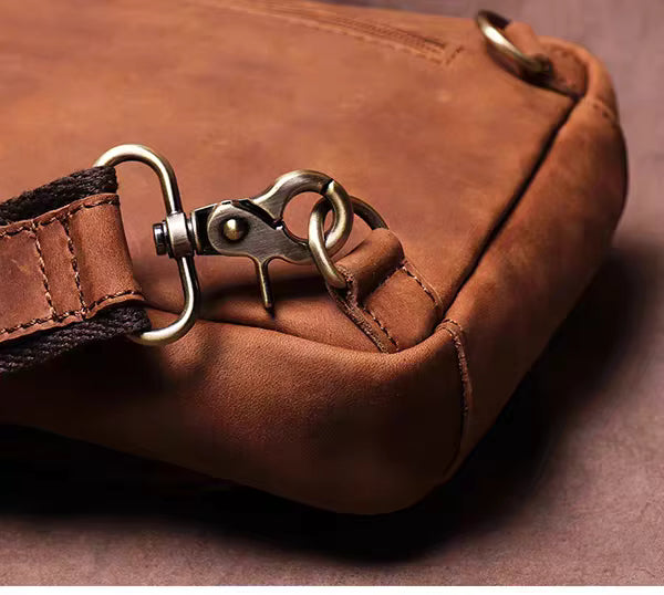 Steel Horse Leather Erling Leather Sling Bag | Crossbody Leather Pack