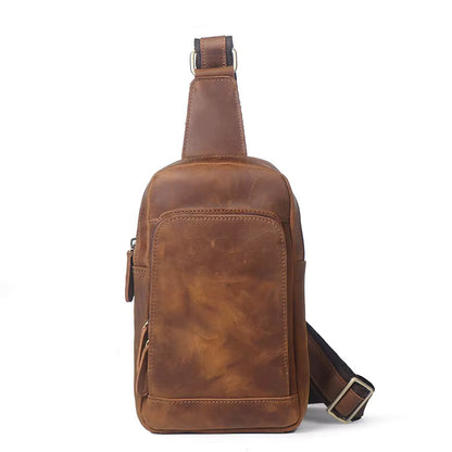 Steel Horse Leather Erling Leather Sling Bag | Crossbody Leather Pack