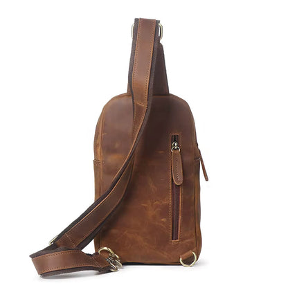 Steel Horse Leather Erling Leather Sling Bag | Crossbody Leather Pack