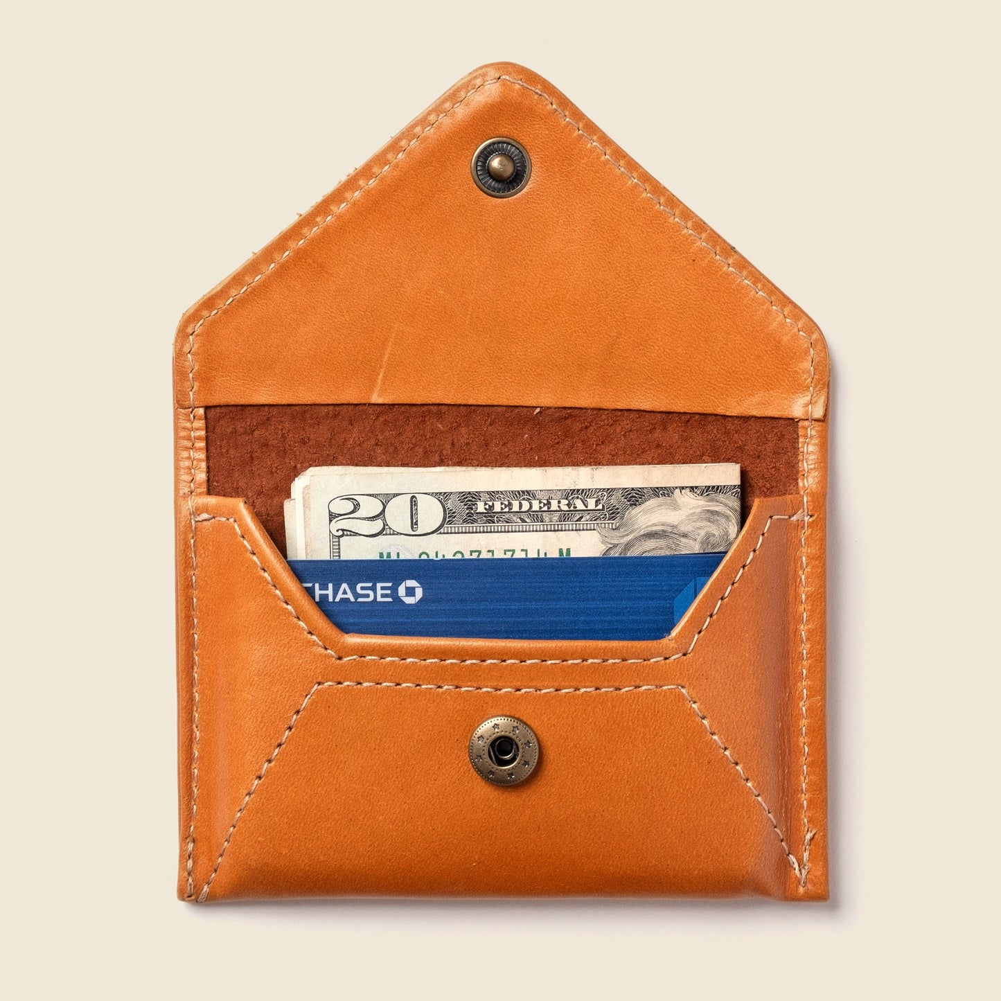 CASUPO Mini Envelope Wallet With RFID protection - Honey