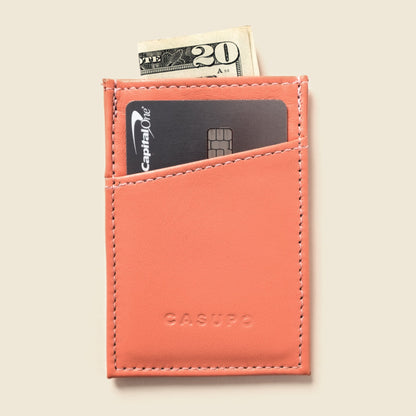 CASUPO Minimalist Wallet With RFID Protection - Pink