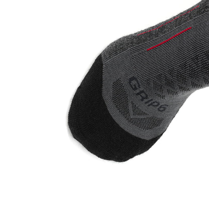 GRIP6 3 Pack Graphite - Hike Crew Midweight Merino Wool Sock