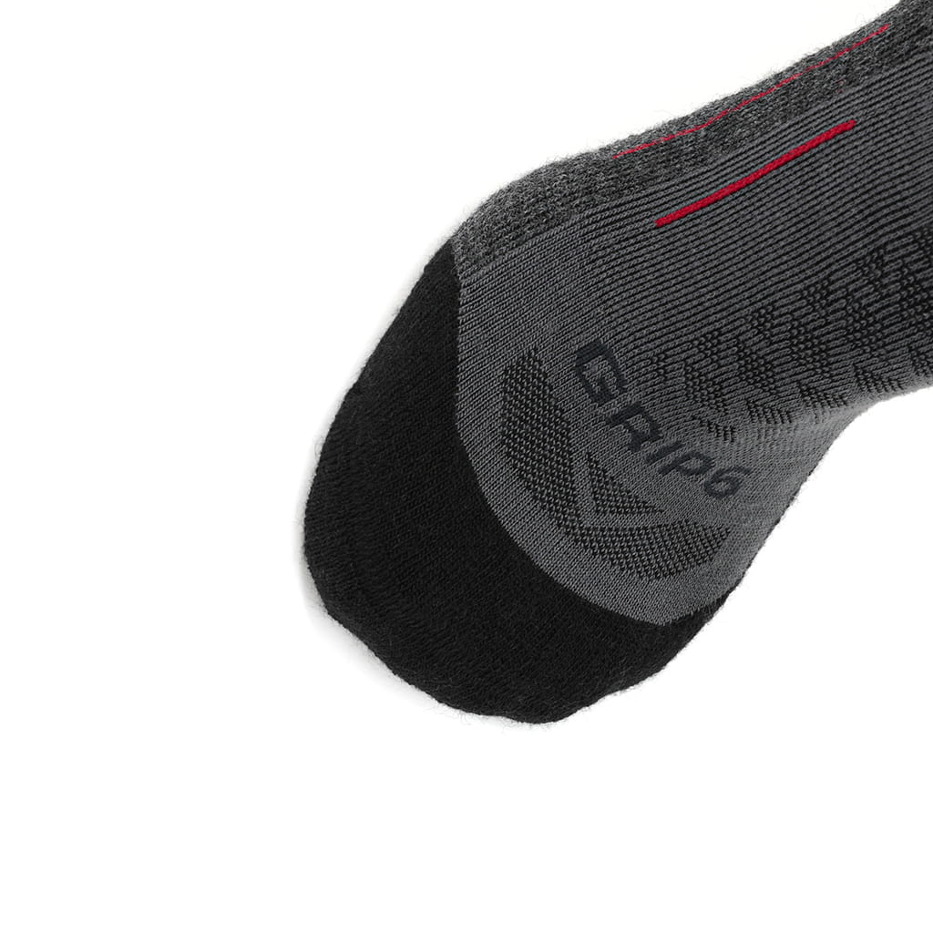GRIP6 8 Pairs Graphite - Hike Crew Midweight Merino Wool Sock