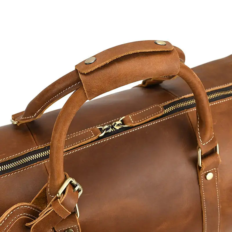 Steel Horse Leather The Dagny Weekender | Large Leather Duffle Bag