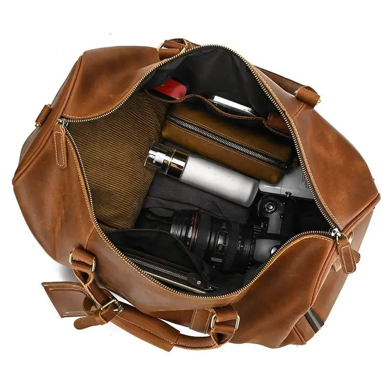 Steel Horse Leather The Dagny Weekender | Large Leather Duffle Bag