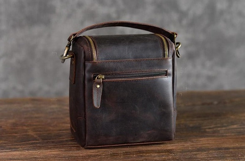 Steel Horse Leather Calista | Small Leather Camera Bag - Leather Camera Lens Case