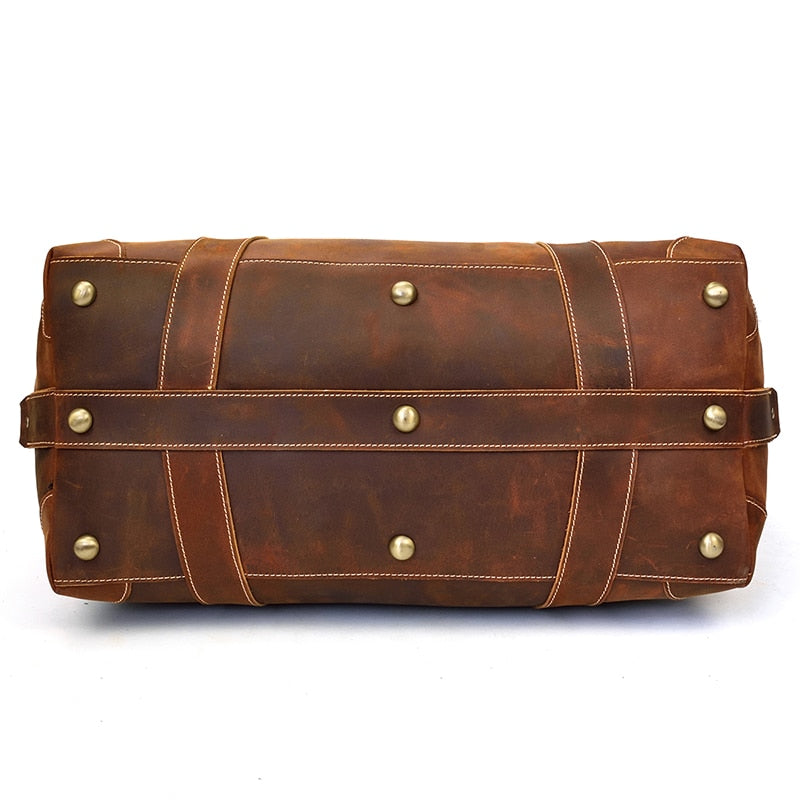 Steel Horse Leather Eira Duffle Bag | Vintage Leather Weekender