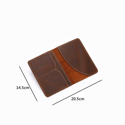Steel Horse Leather Priam Handmade Leather Passport Cover