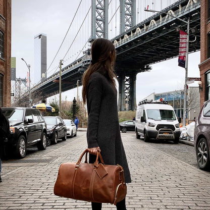 Steel Horse Leather The Dagny Weekender | Large Leather Duffle Bag