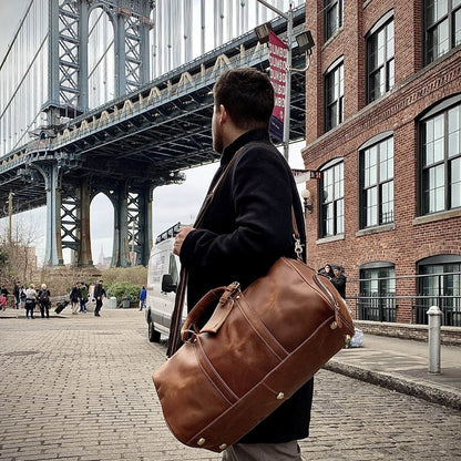 Steel Horse Leather The Dagny Weekender | Large Leather Duffle Bag