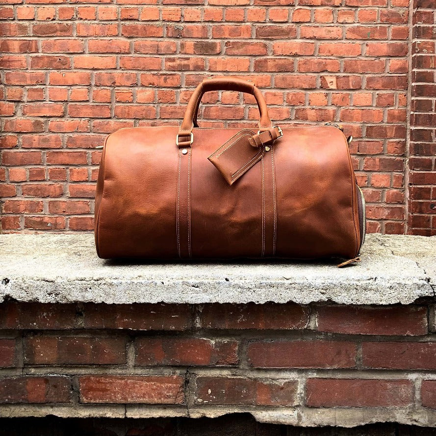 Steel Horse Leather The Dagny Weekender | Large Leather Duffle Bag