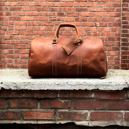Steel Horse Leather The Dagny Weekender | Large Leather Duffle Bag