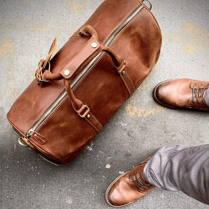 Steel Horse Leather The Dagny Weekender | Large Leather Duffle Bag