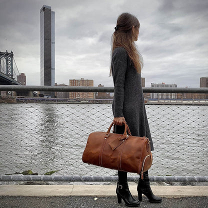 Steel Horse Leather The Dagny Weekender | Large Leather Duffle Bag