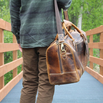 Kodiak Leather 30L Weekender Duffel