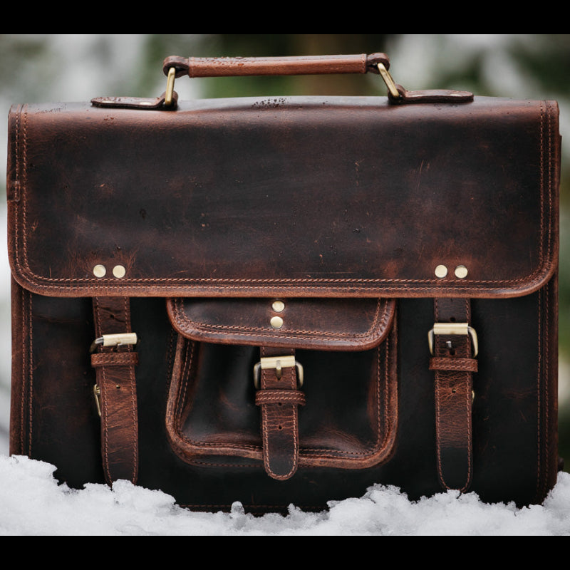 Kodiak Leather Buffalo Leather Briefcase