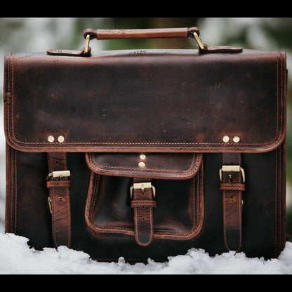 Kodiak Leather Buffalo Leather Briefcase