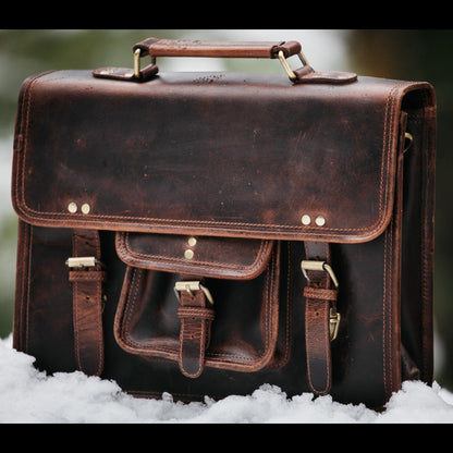 Kodiak Leather Buffalo Leather Briefcase