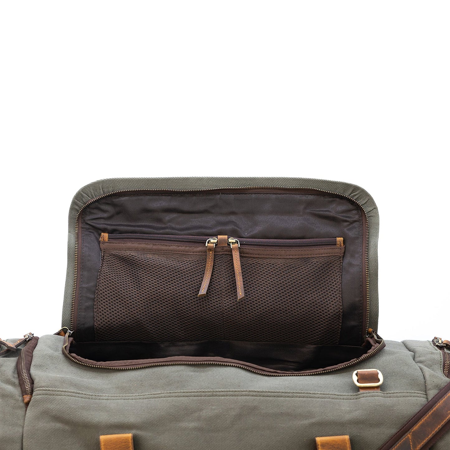 Kodiak Leather 55L Nomad Canvas Duffel